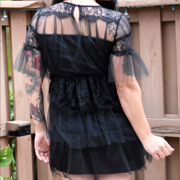 Lace Little Black Dress - Picture 3 of 3